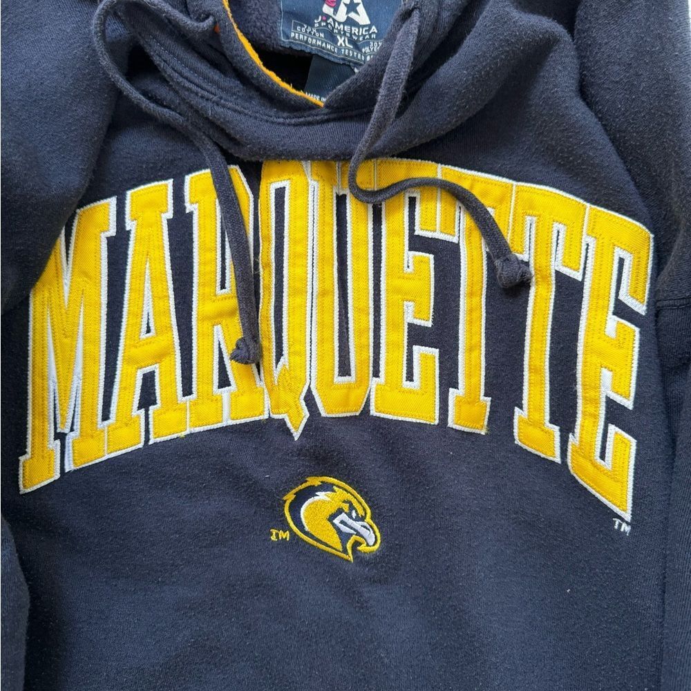Marquette Hoodie Size XL fits like a Large
